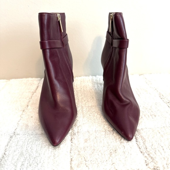 Michael Kors High Heel Burgundy Boots Size 8.5 Career Sophisticated Professional - Picture 3 of 10